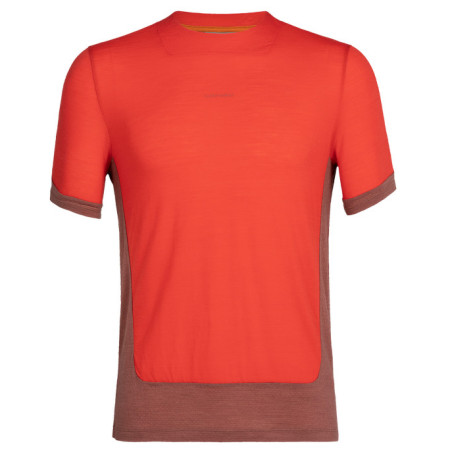 Herren-T-Shirt Icebreaker Men ZoneKnit™ SS Tee rot lava/grape/cb