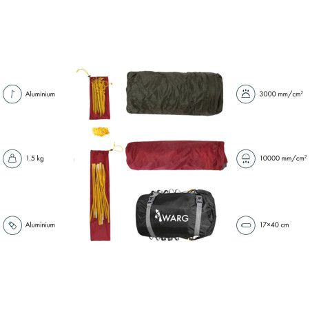 Ultraleichtes Zelt Warg Tenere 2