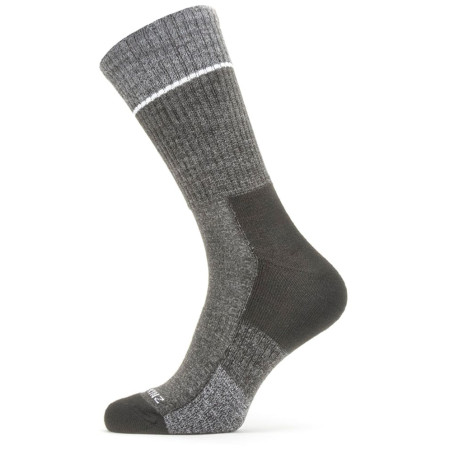 Socken SealSkinz Thurton grau/schwarz black/grey
