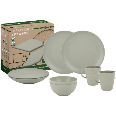 Geschirrset Brunner Set tête-à-tête PLA Tierra Forest 8 pcs