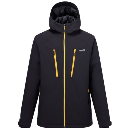 Herren-Winterjacke Regatta Highton Stretch Padded Jacket schwarz/gelb Black(Sunst)
