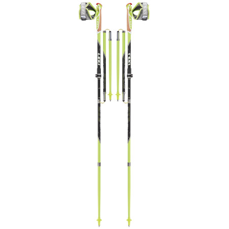 Trail Running Stöcke Leki Micro Trail Vario schwarz PalegreenBlackWhite