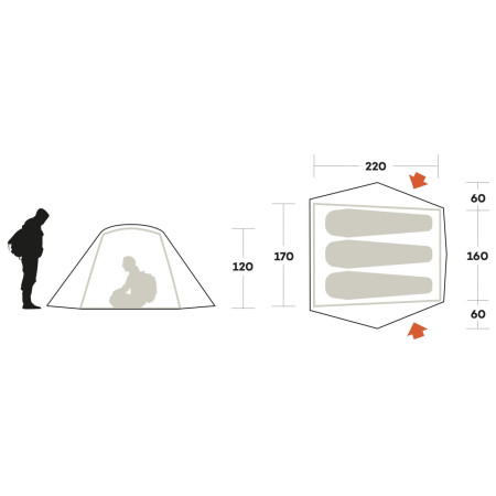 Expeditionszelt Ferrino Hekla 3