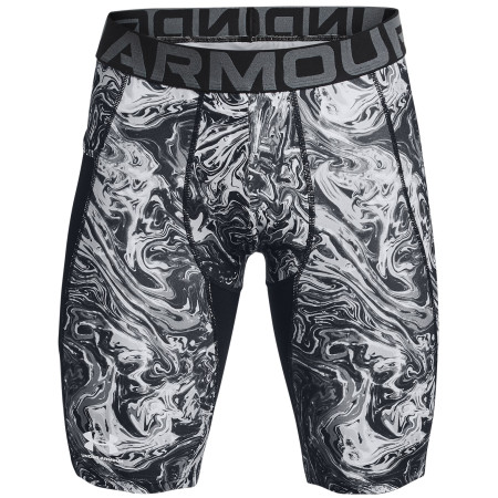 Herren-Funktionsunterhosen Under Armour HG Armour Print Long Sts grau Pitch Gray / / White
