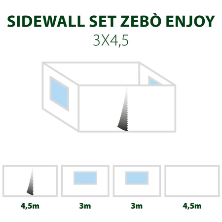 Seitenwand Brunner Sidewall Set Enjoy/Pro 3x4,5
