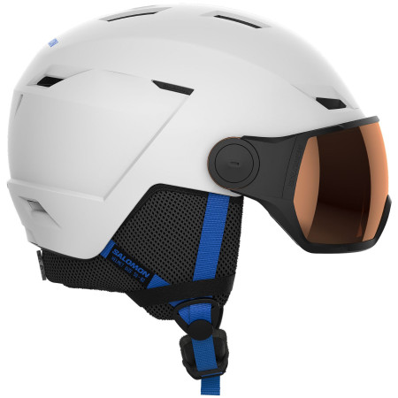 Skihelm Salomon Pioneer Lt Visor Rental weiß