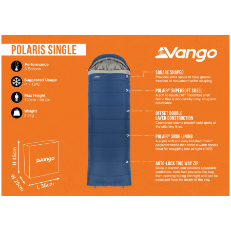 Schlafsack Vango Polaris Single
