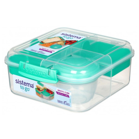 Lunchbox Sistema Bento Cube To Go 1,25L türkis mint
