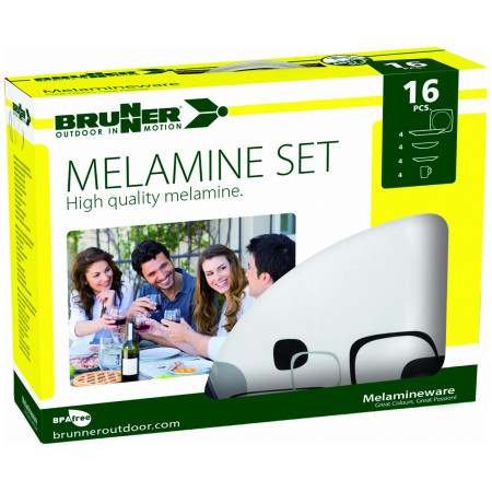 Geschirrset Brunner Melamine Set Enigma