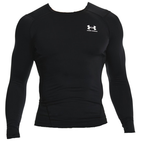 Herren-Funktionsshirt Under Armour HG Armour Comp LS schwarz Black//White