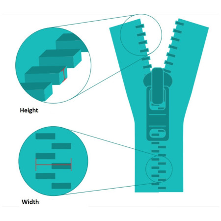 Ersatz-Reißverschluss ZlideOn Metal & Plastic Zipper XL