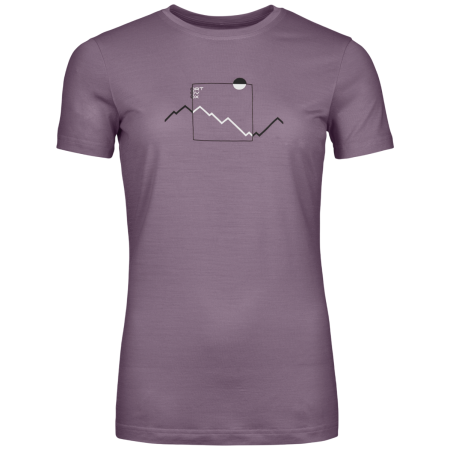 Damen-T-Shirt Ortovox 150 Cool Peak Focus Ts Women's lila Wild Berry