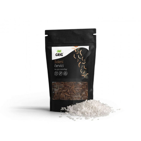 Essbare Würmer Grig Salz