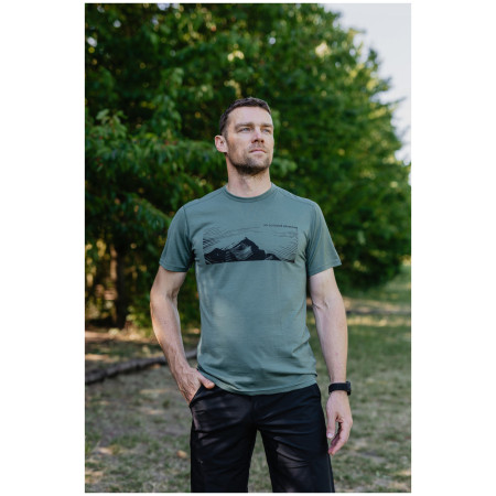 Herren-T-Shirt MOOA Merino Lyolite Highlander 150 Short