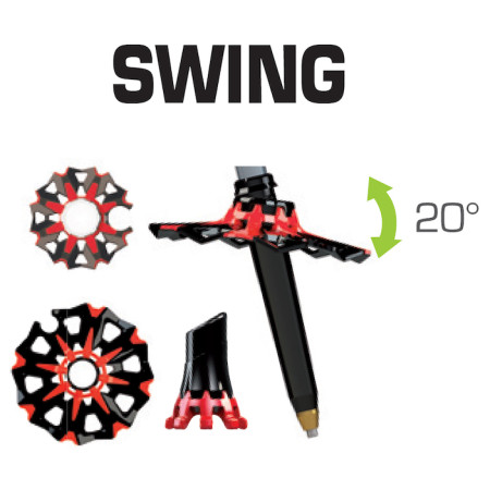 Stöcke TSL Tour Carbon 2 Cross Swing