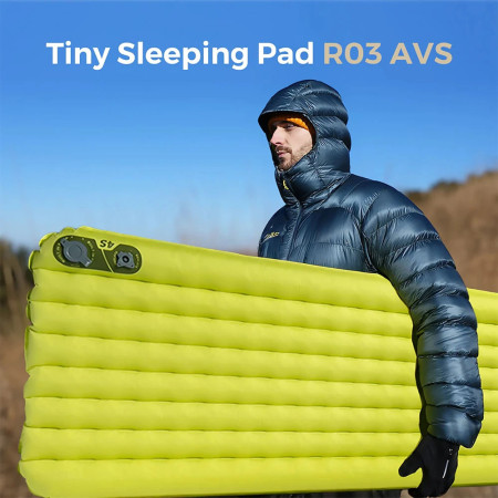 Aufblasbare Isomatte Flextail TINY Sleeping Pad R03 AVS - Regular Long 196 cm