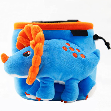 Kreidebeutel YY VERTICAL Chalk Bag Animal blau TRICERATOPS