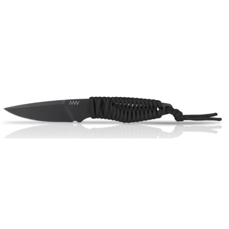Messer Acta non verba P100 Dlc/Plain edge schwarz Black/Black