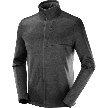 Herren-Sweatshirt Salomon Essential Lightwarm Heather schwarz Black