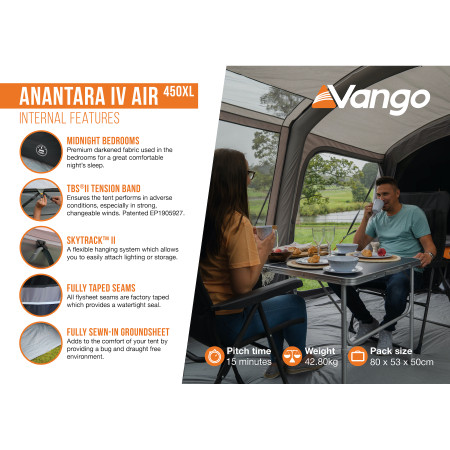 Aufblaszelt Vango Anantara IV Air 450XL
