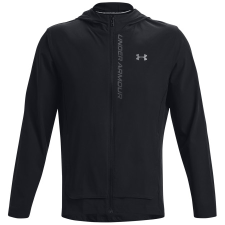 Herren Windjacke Under Armour Outrun the Storm Jacket schwarz Black / Jet Gray / Reflective