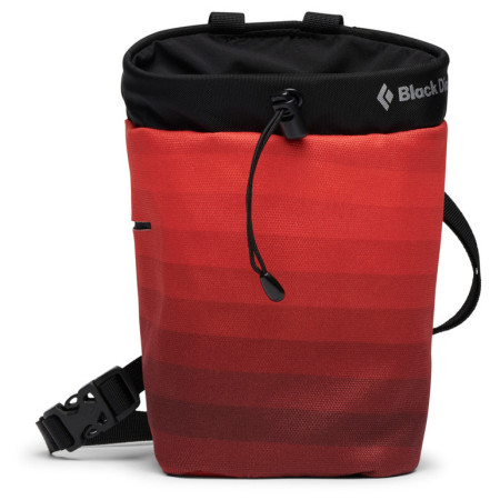 Kreidebeutel Black Diamond Gym Chalk Bag M/L rot/schwarz Octane Fade (8011)