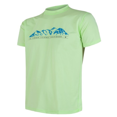 Herren-T-Shirt Sensor Coolmax Fresh PT Mountains grün Lightgreen