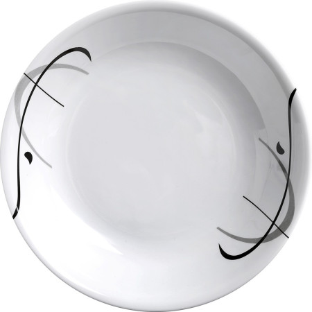 Teller Brunner Deep Plate ø 21cm weiß/schwarz