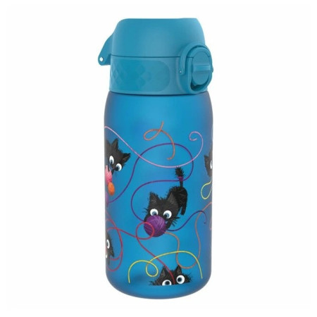 Kindertrinkflasche Ion8 Leak Proof Blue Cats 350ml