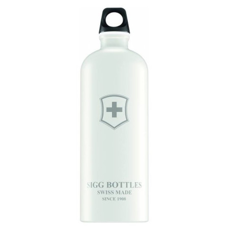 Flasche Sigg Swiss Emblem 0,6 l weiß White