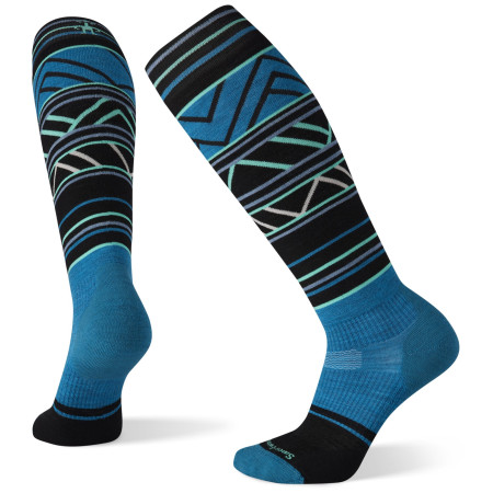 Damen-Kniestrümpfe Smartwool W Performance Snow Trgtd Cshn Ptrn Otc blau OceanAbyss