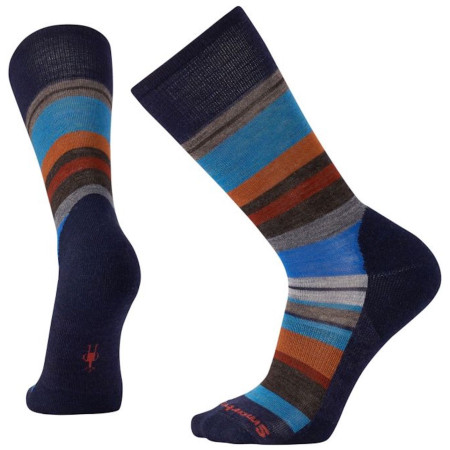 Herrensocken Smartwool Men's Saturnsphere schwarz/blau DeepNavyHCardamom