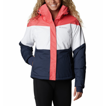 Damenjacke Columbia Tipton Peak™ II Insulated Jacket weiß/rosa/blau Blush Pink, White, Nocturnal