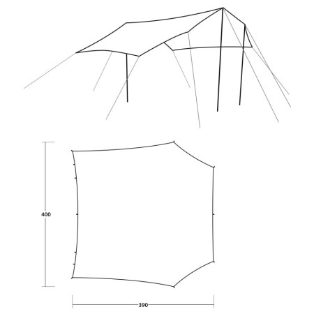 Zelterweiterung Outwell Canopy Tarp L