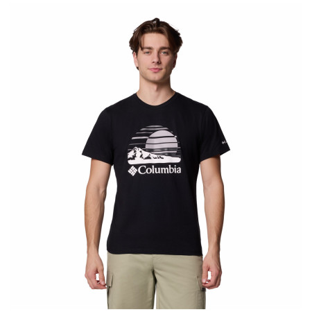 Herren-T-Shirt Columbia Path Lake™ Graphic Tee II weiß/schwarz Black, Peaceful Perspective