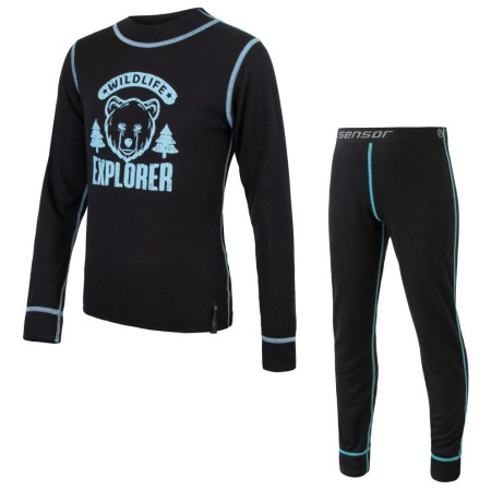 Kinder-Funktionsset Sensor Double Face Set Wild schwarz