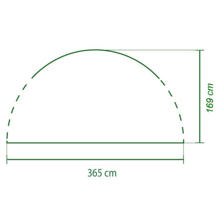 Seitenplane Coleman Event Shelter Sunwall Door L