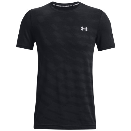 Herren-Funktionsshirt Under Armour Seamless Radial SS schwarz Black / / Mod Gray