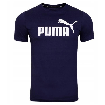 Herren-T-Shirt Puma ESS Logo Tee dunkelblau Blue