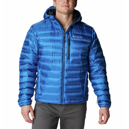 Herren-Winterjacke Columbia Pebble Peak™ Down Hooded Jacket blau Bright Indigo