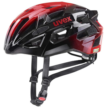 Fahrradhelm Uvex Race 7 schwarz/rot Black Red