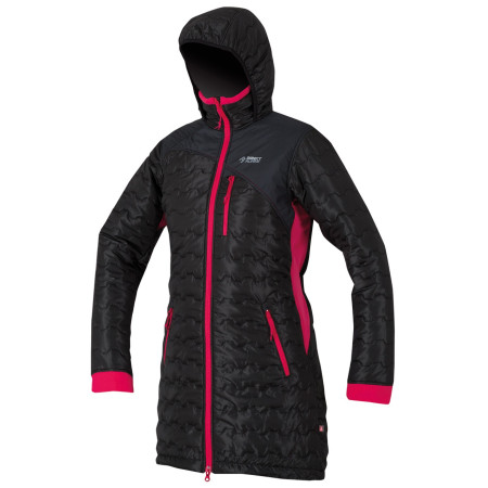 Damenmantel Direct Alpine Block Coat schwarz/rosa Black/Rose