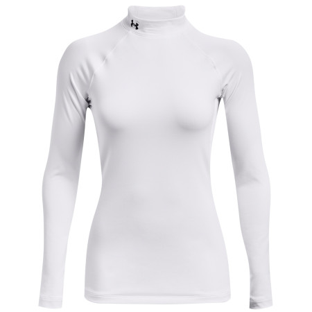 Damen-T-Shirt Under Armour Authentics Mockneck weiß White/Black