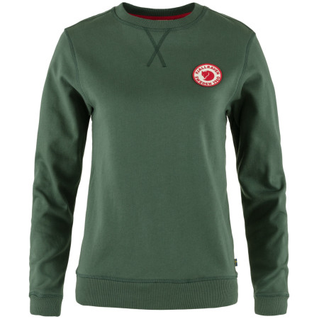 Damenpullover Fjällräven 1960 Logo Badge Sweater grün Deep Patina