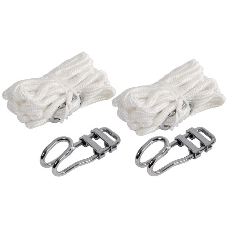 Hängematten-Aufhängeset Bo-Camp Mounting set Universal weiß Silver