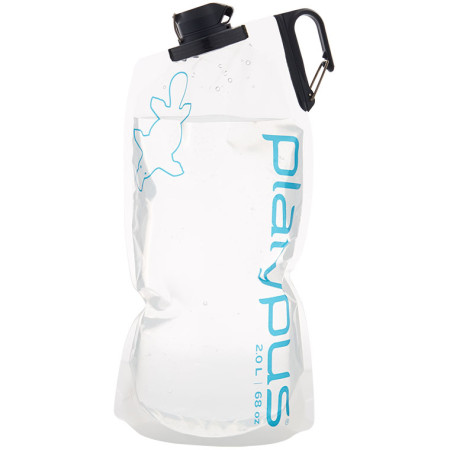 Flasche Platypus DuoLock Bottle, 2L hellblau SalariesLogo