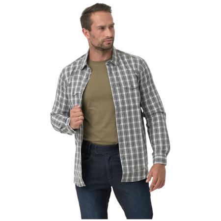 Herrenhemd Helikon-Tex Covert Concealed Carry Shirt grau/weiß Foggy Grey Plaid