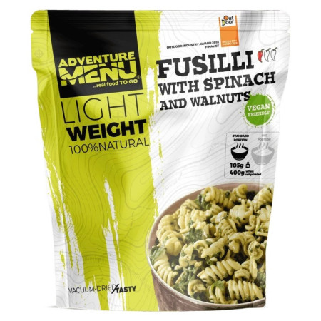 Trekkingnahrung Adventure Menu Fusilli mit Spinat 400 g