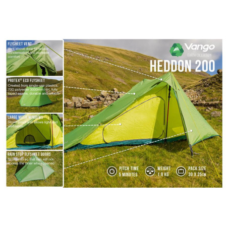 Ultraleichtes Zelt Vango Heddon 200