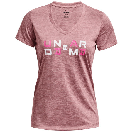Damen-T-Shirt Under Armour Tech Twist Graphic SSV rosa Pink Elixir / Pink Sugar / Rebel Pink